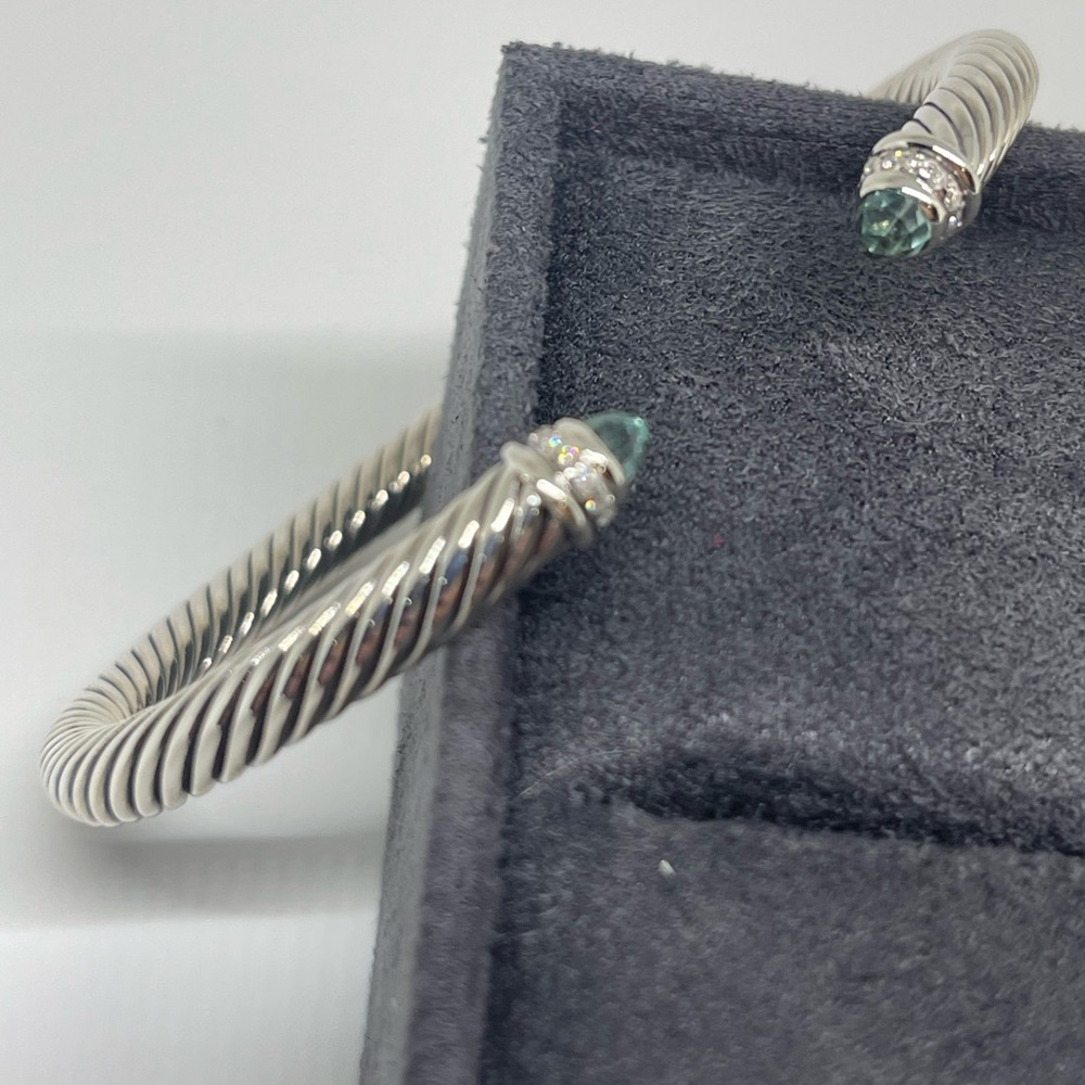 David Yurman Cable Classics 5mm Bracelet with Diamonds - Picture 10 of 10